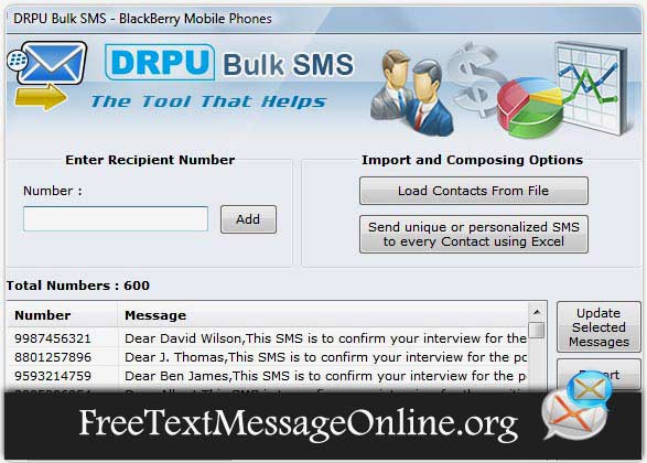Text Message Software for Blackberry software