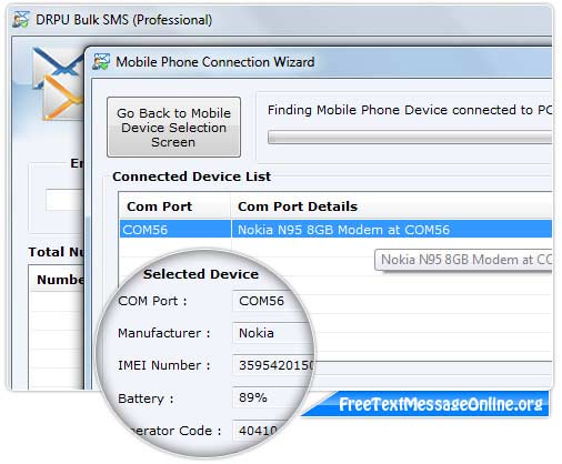 Screenshot of Free Bulk SMS Online