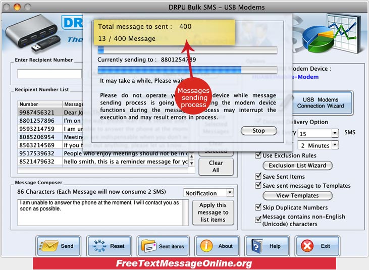 Computer text messaging software Computer text messaging software