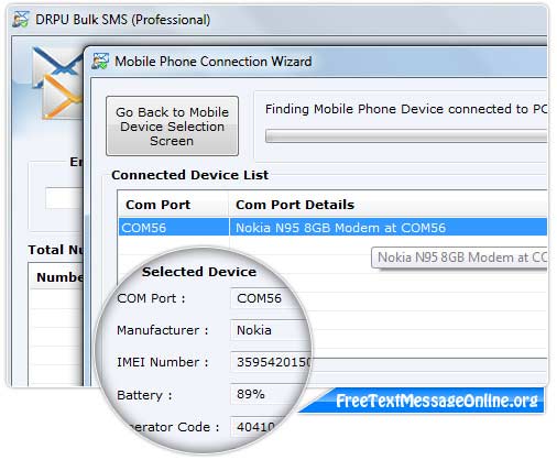 Screenshot of Bulk Text Software