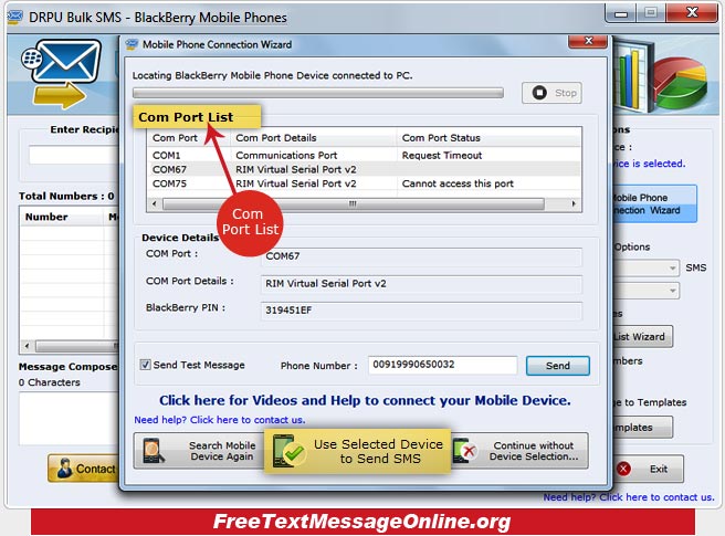Text Message Software for BlackBerry Mobile Phones