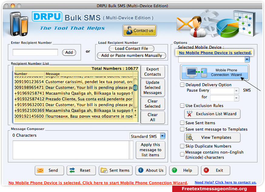 Mac Text Message Software for Multi Device send bulk SMS national