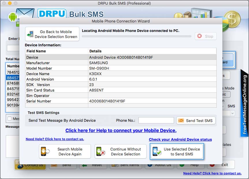 Device informations