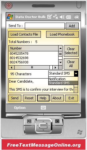 Text Message Software for Pocket PC